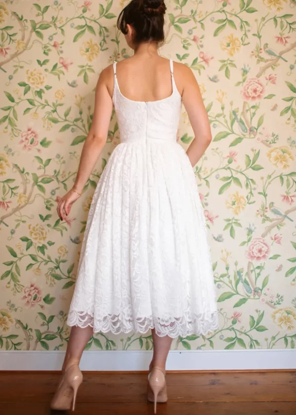 Pretty Dress Company Priscilla Lace 50's Swing Dress Ivory