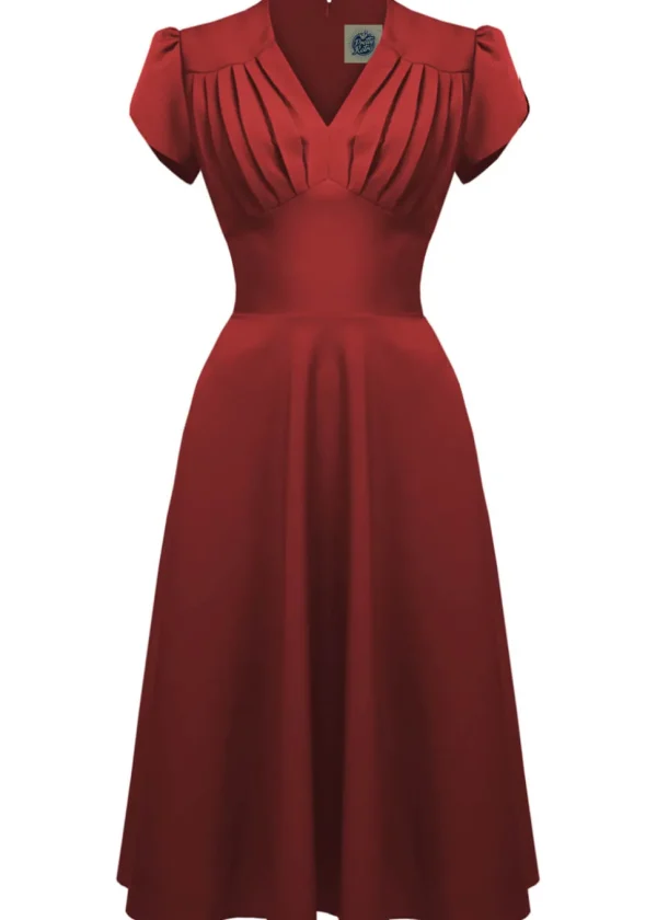 Pretty Retro Classic 50's Swing Dress Red