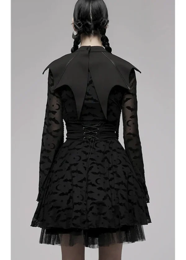 Punk Rave Bat Capelet Black