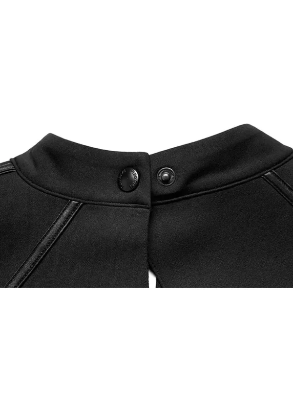 Punk Rave Bat Capelet Black