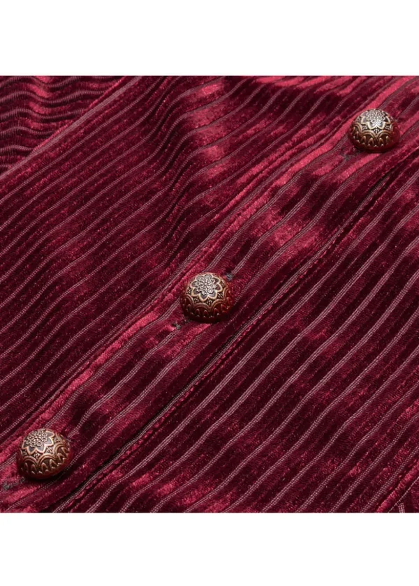 Punk Rave The Manor Velvet Blouse Red