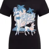 Queen Kerosin Chi Chi Beach Poodle Girly T-Shirt Black