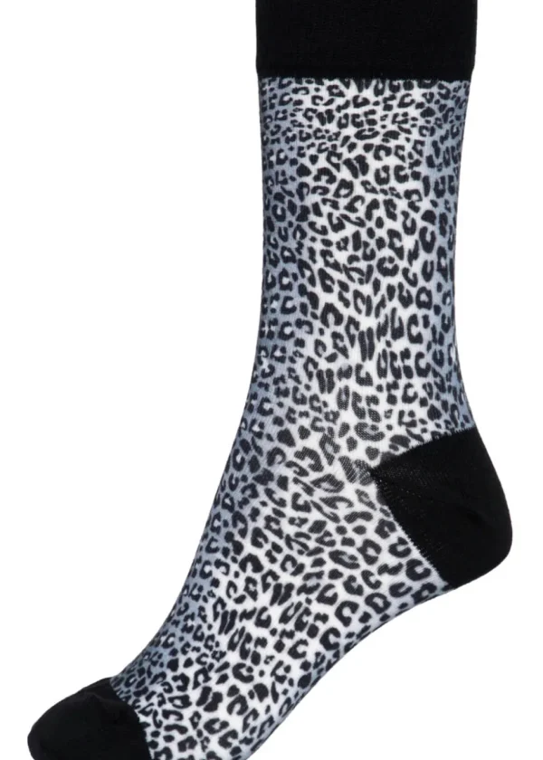 Queen Kerosin Retros Leopard Socks Multi