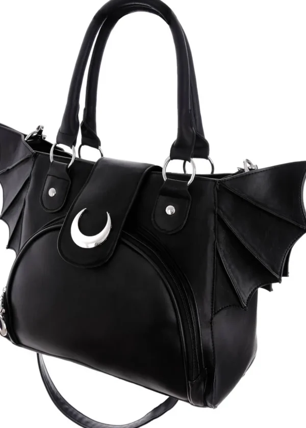 Restyle Elegant Moon Bat Black