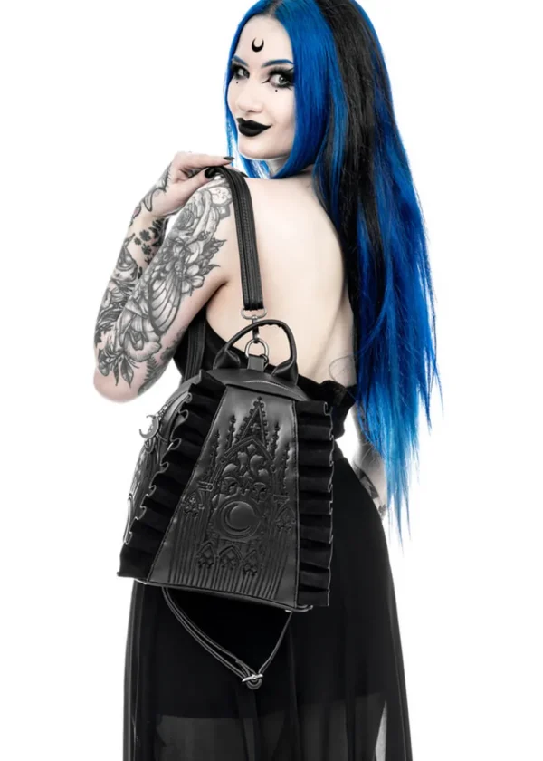 Restyle Midnight Moon Backpack Black