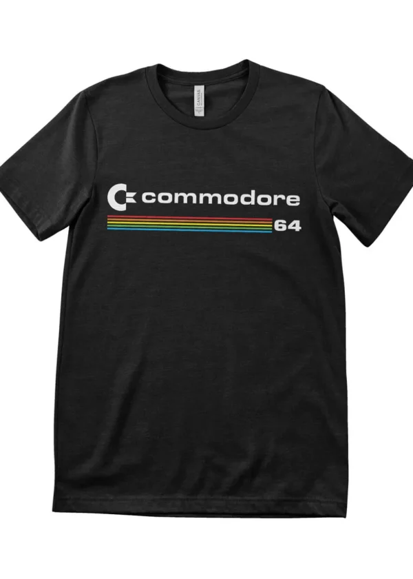 Retro Games Commodore 64 Logo T-Shirt Black