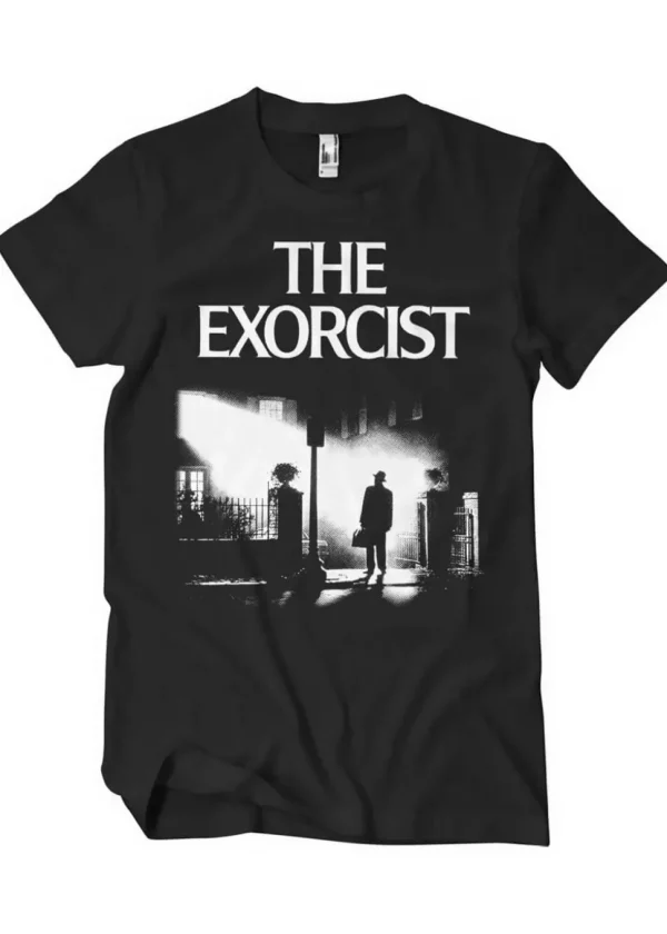 Retro Movies The Exorcist Poster 80's T-Shirt Black