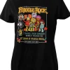 Retro Movies The Fraggles Fraggle Rock Concert Girly T-Shirt Black