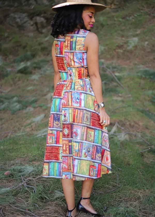 Retrolicious Fairytales Midi 50's Swing Dress Multi