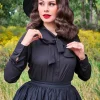 Retrolicious Helen Retro 50's Blouse Black
