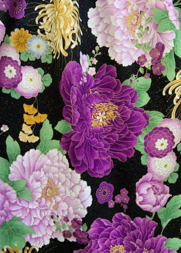 Retrolicious Vintage Floral 50's Swing Dress Purple