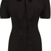 Rock N Romance Betsy 40's Blouse Black