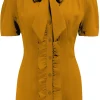 Rock N Romance Betsy 40's Blouse Mustard