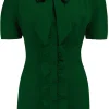 Rock N Romance Betsy 40's Blouse Green