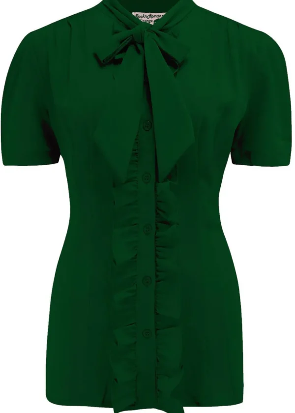 Rock N Romance Betsy 40's Blouse Green