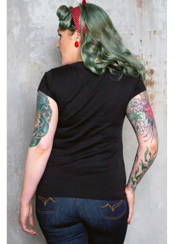 Rumble59 We can do it Girly T-Shirt Black