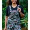 Run & Fly Adventure Dinosaur Twill 70's Dungarees Grey