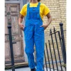 Run & Fly Bee Corduroy 70's Dungarees Blue