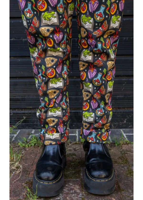 Run & Fly Bewitched Cauldron Dungarees Black