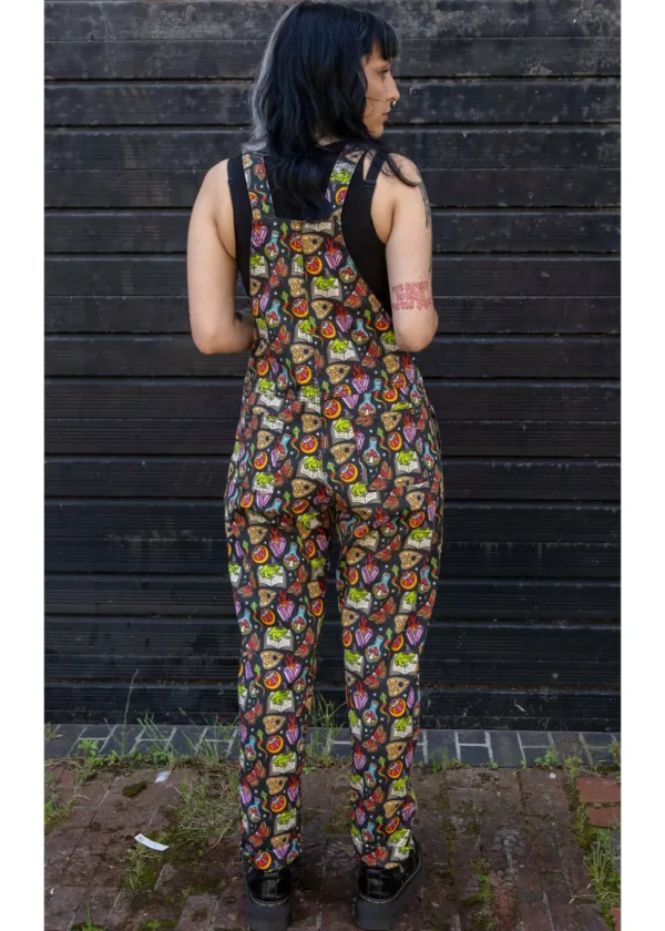 Run & Fly Bewitched Cauldron Dungarees Black