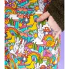 Run & Fly Bunny Love 70's Dungarees Multi
