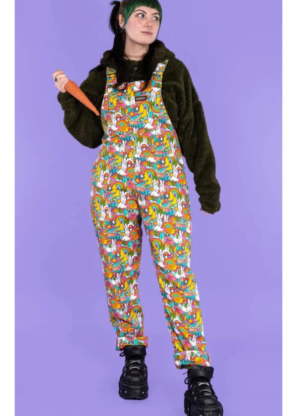 Run & Fly Bunny Love 70's Dungarees Multi