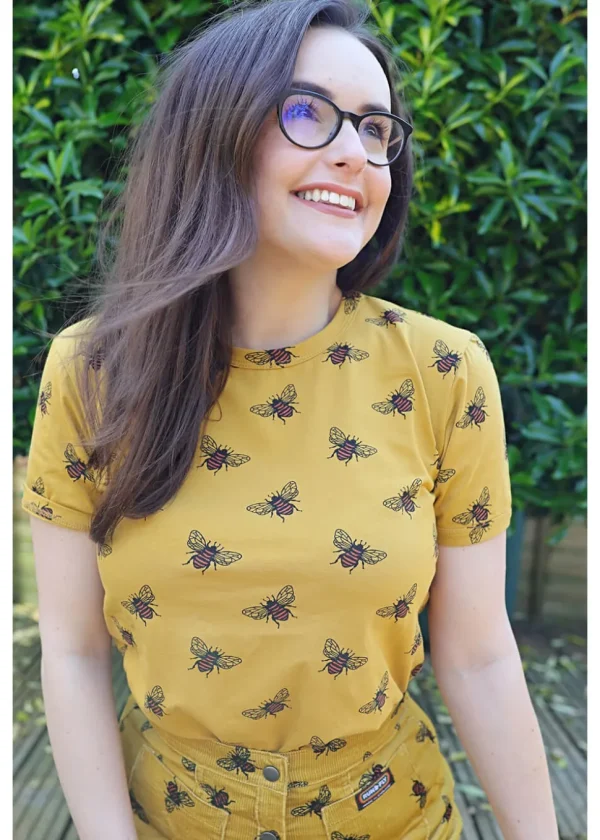 Run & Fly Buzzy Bee T-Shirt Mustard