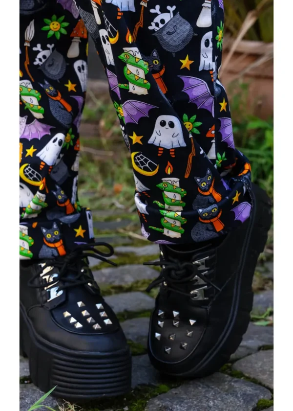 Run & Fly Cauldron Cats Dungarees Black