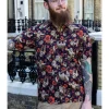 Run & Fly Mens Island Time Sloth Shirt Black
