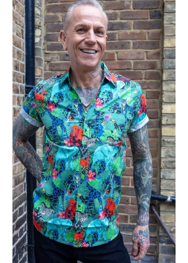 Run & Fly Mens Jungle Shirt Black