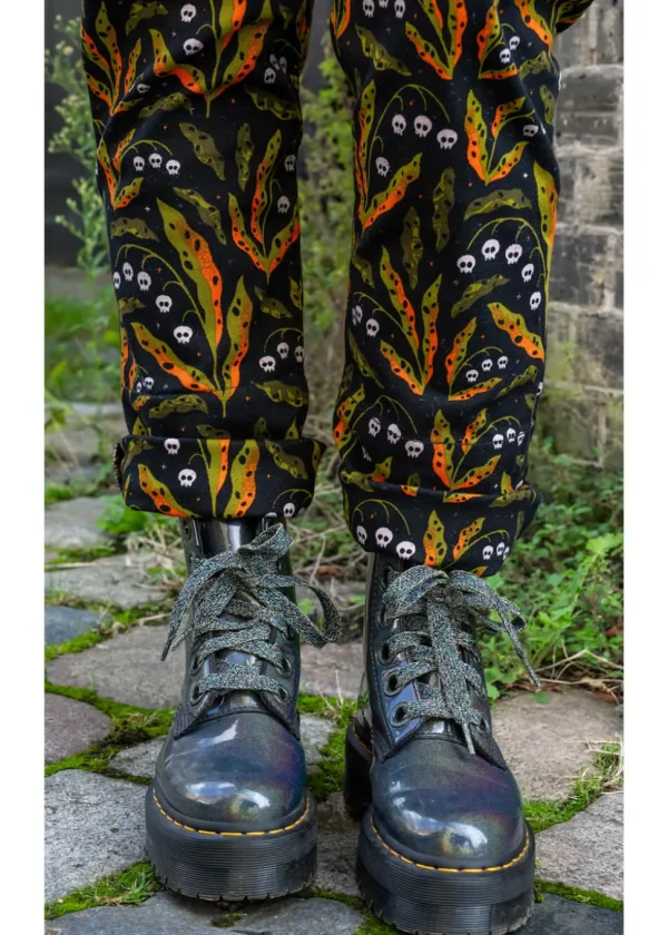 Run & Fly Poison and Plants Dungarees Black