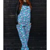 Run & Fly Pretty Spooky Dungarees Blue