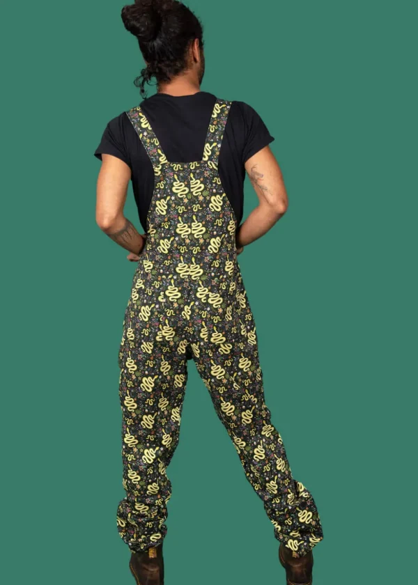 Run & Fly Serpent Dungarees Black