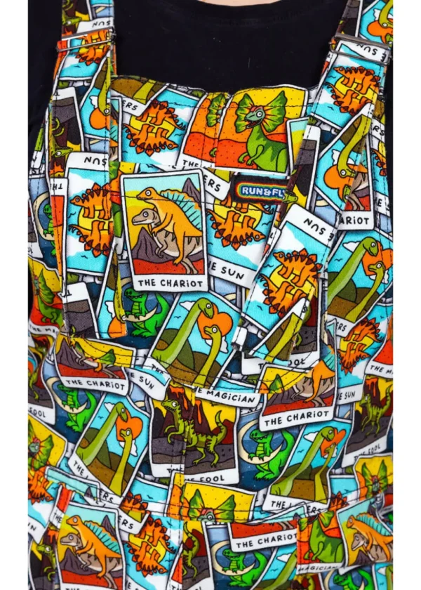 Run & Fly Tarot Dinosaurs 70's Dungarees Multi