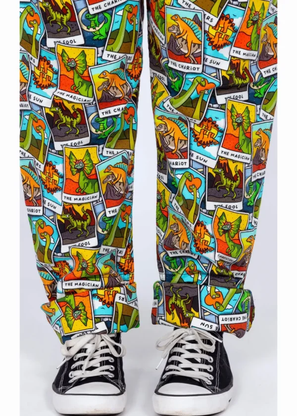 Run & Fly Tarot Dinosaurs 70's Dungarees Multi
