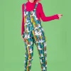 Run & Fly Unicorn Stripe 70's Dungarees Multi