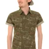 Run and Fly Mens Chalkboard 70's Shirt Grey