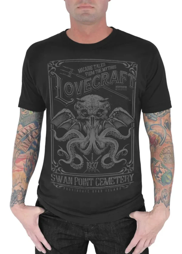 Serpentine Clothing Lovecraft T-Shirt Black