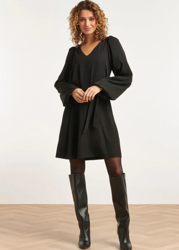 Smashed Lemon Call Me Baby 70's Dress Black