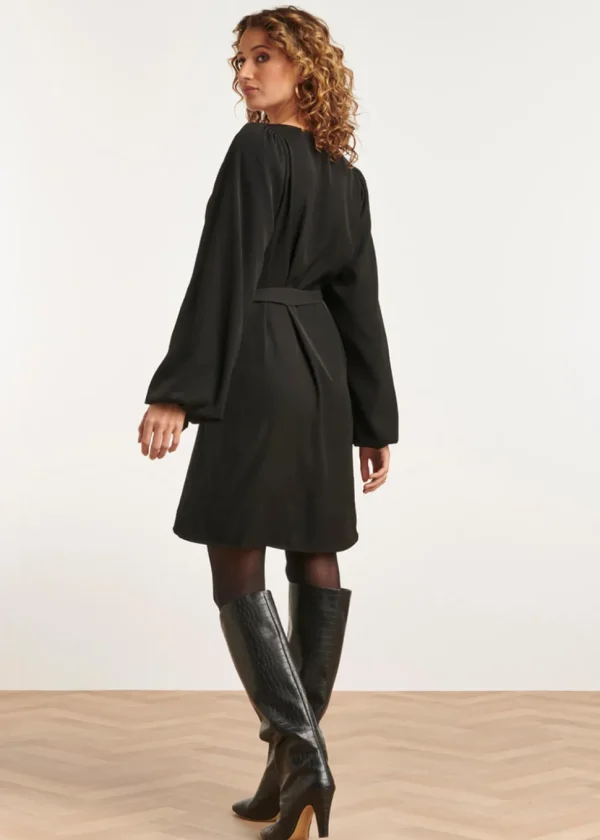 Smashed Lemon Call Me Baby 70's Dress Black