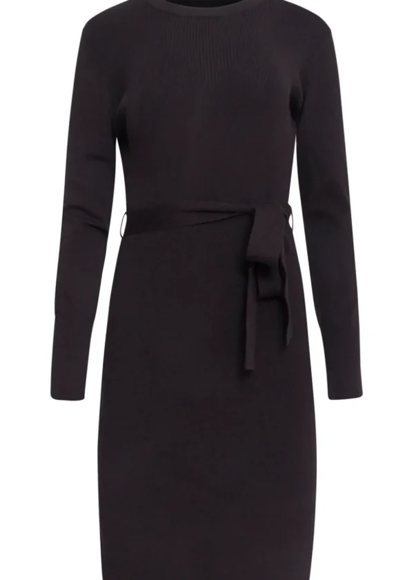 Smashed Lemon Counting Stars Knit Dress Black