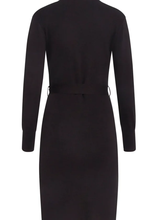 Smashed Lemon Counting Stars Knit Dress Black
