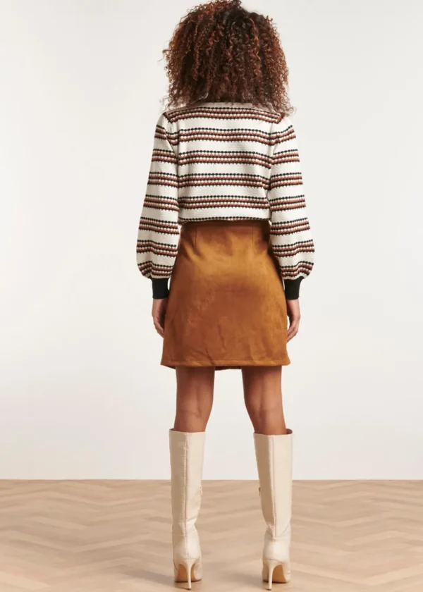 Smashed Lemon Groovy Baby 60's Skirt Brown