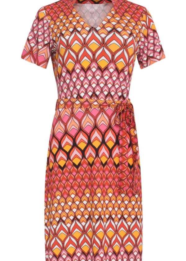 Smashed Lemon Groovy Summer 70's Dress Multi