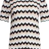 Smashed Lemon Hypnotizing Knitted Top Sand Black