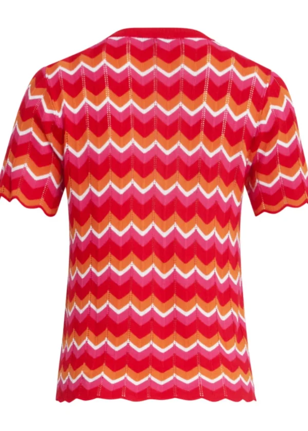Smashed Lemon La La Land Knitted Top Red Multi