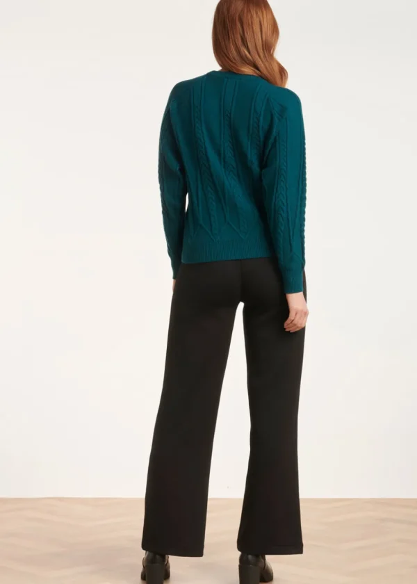 Smashed Lemon Rise and Shine Sweater Petrol