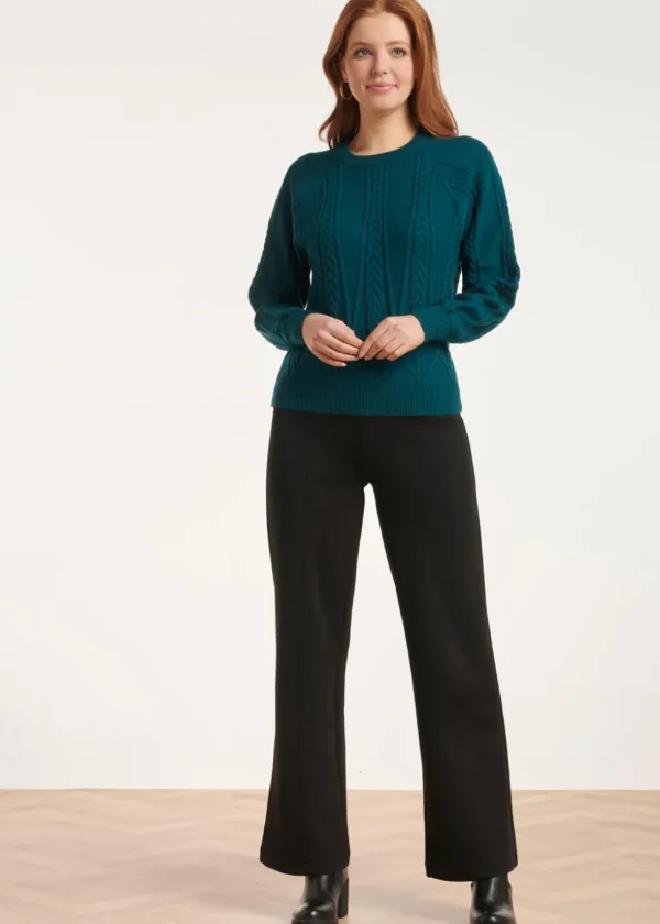 Smashed Lemon Rise and Shine Sweater Petrol