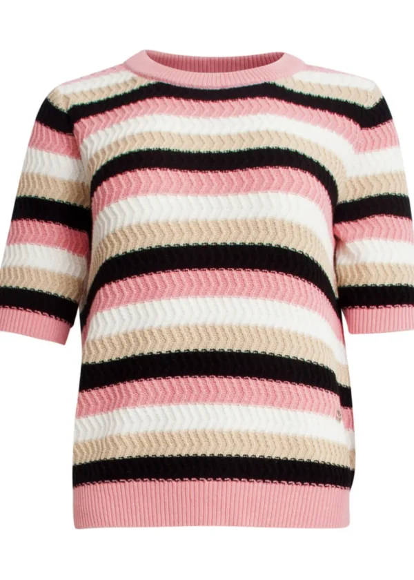 Smashed Lemon Sunday Funday Knitted Top Pink Multi
