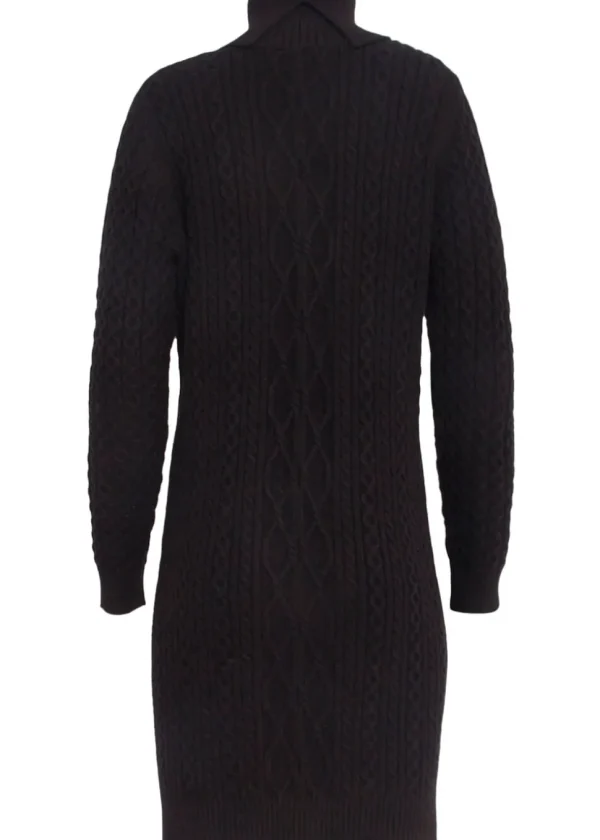 Smashed Lemon Wanna Hug Knit Dress Black